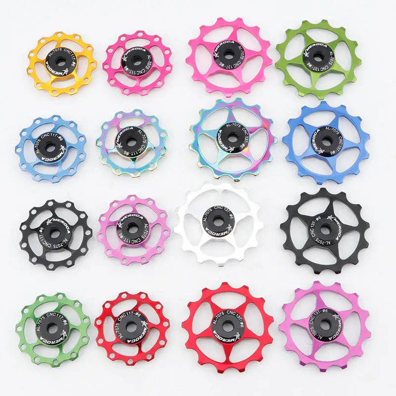 MTB Bicycle Rear Dial Guide Wheel 11T 13T Aluminum Alloy Bike Guide Wheel Bicycle Parts