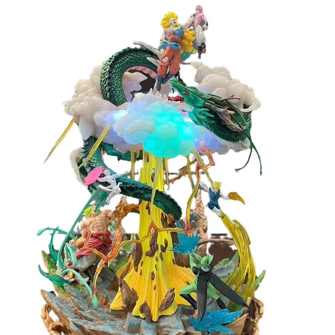 Yubon New Arrivals DBZ Action Figure 38cm Huge Model Toys Anime Goku Saiyan Buu Action Collectible Dragon Balls PVC Figure Toy