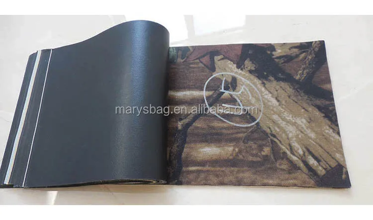 Mesh backed camouflage wallet