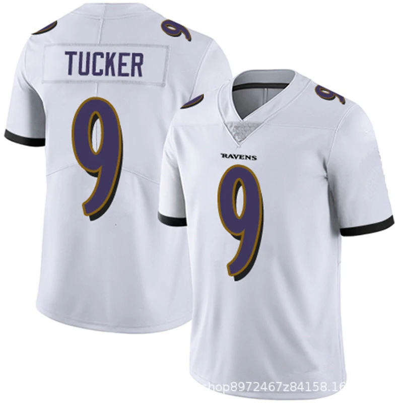 Custom Wholesale High Quality Sublimated Lamar Jackson 8# Michael Crabtree 15# C.j. Mosley 57# American Football Jersey
