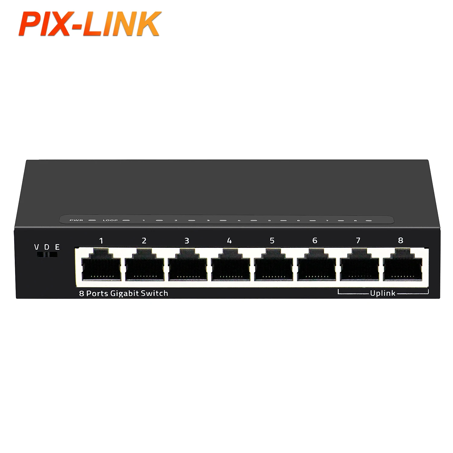 8-портовый гигабитный Металл сетевой