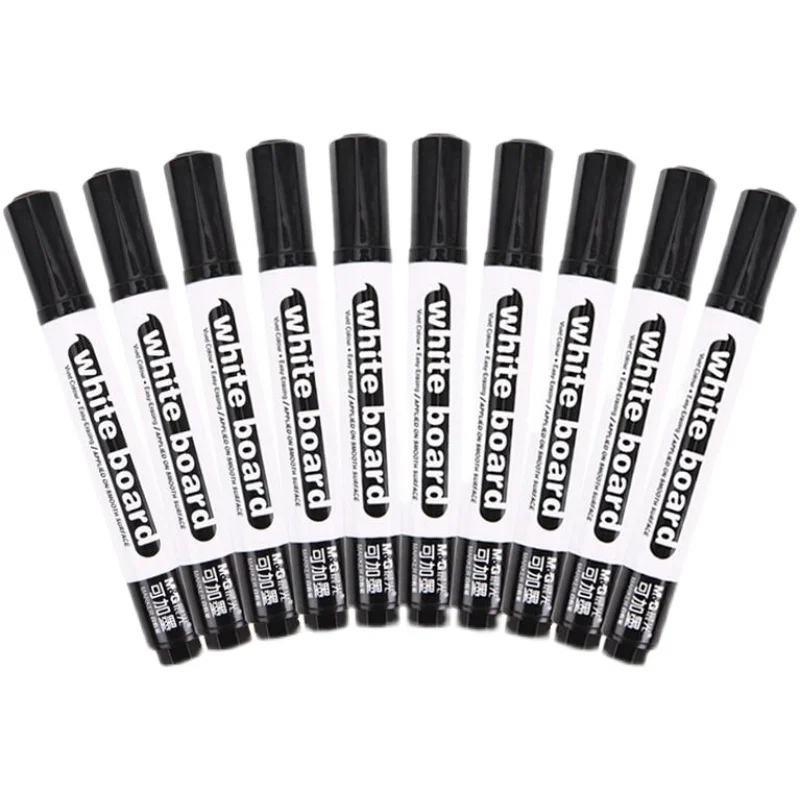 Dry erase white board marker black red blue erasable refillable whiteboard markers