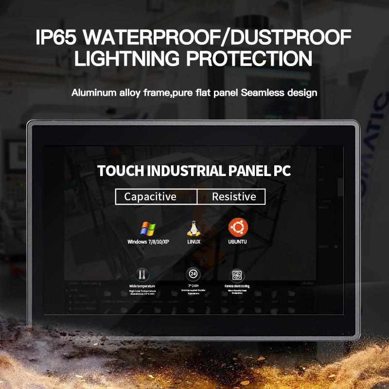 14 Inch LCD Screen Embedded All In One PC J1900/i3/i5/i7 Windows Linux Capacitive Touch Screen Industrial Panel PC