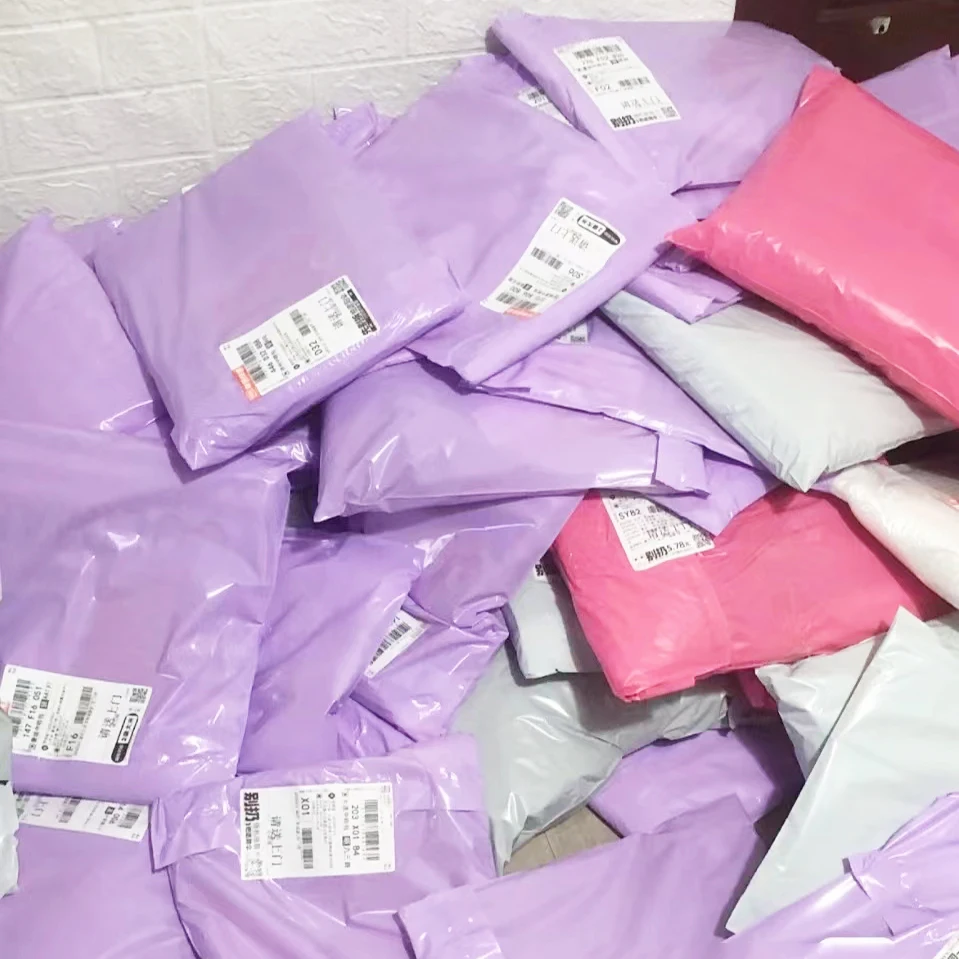 Custom Logo Biodegradable Compostable Postage Satchels Plastic Envelopes Shipping Courier Poly Mailer Mailing Bags For Clothing