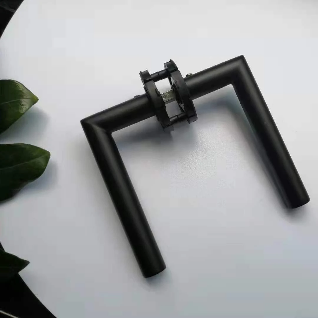 Black Matte Stainless Steel 304 Tube Lever Type Hollow Door Handle