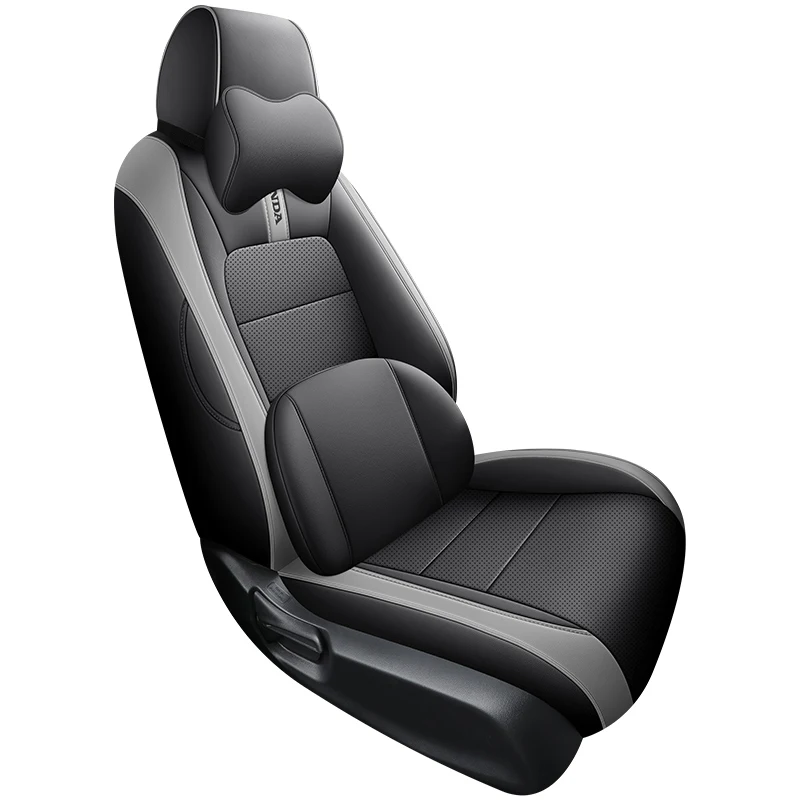 Sports Style  PU Leather Car Seat Covers Full Set Protector for Tonda HRV