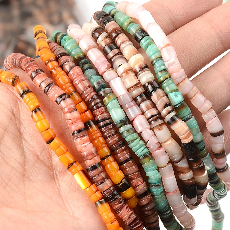 Many Style Cowrie shells beads Flat Round Freshwater Loose Chips Charms Pearl Beads For Jewelry