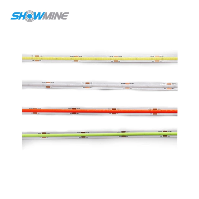 DC12v 10mm PCB 15w 2oz 22.73mm cuttable 528led 180 degree R/G/B/Y 5m roll cheap cob led flexible strips