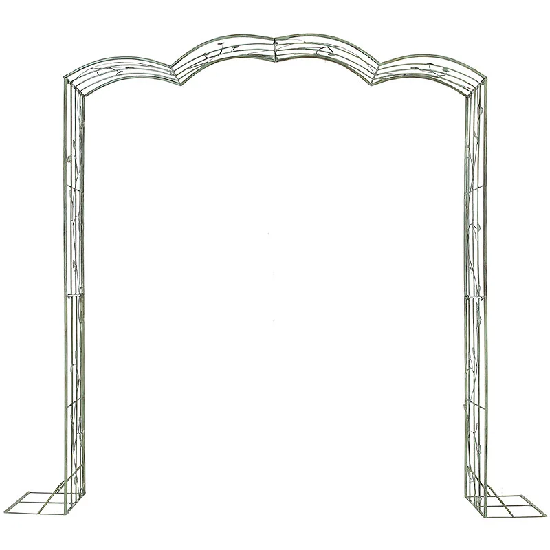 New garden decoration powder paint steel arch garden arbor for backyard garden lattice metal arch