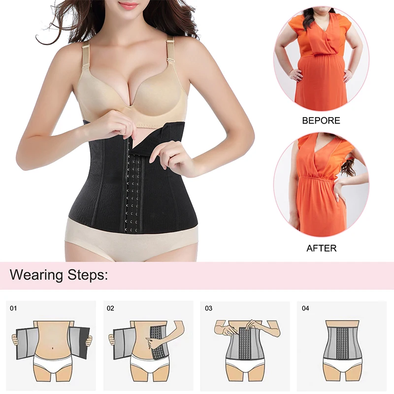 private label waist trainer slimming sheath the belly colombian post surgery girdles for women
