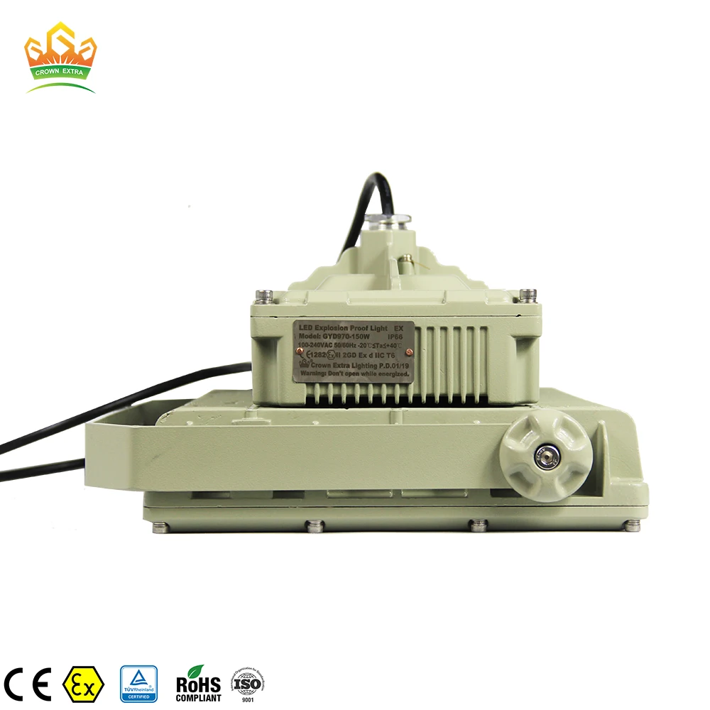 ATEX High lumen Led Explosion Proof Lighting Fixture IP66 LED Explosion Proof Flood Light for Industrial Warehouse