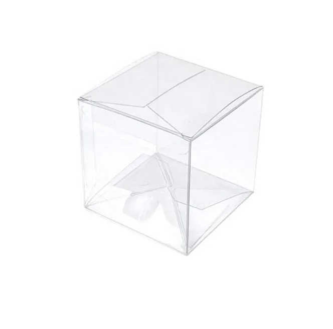 New product custom clear cake box square plastic PET clear box packaging macarron gift boxes transparentes