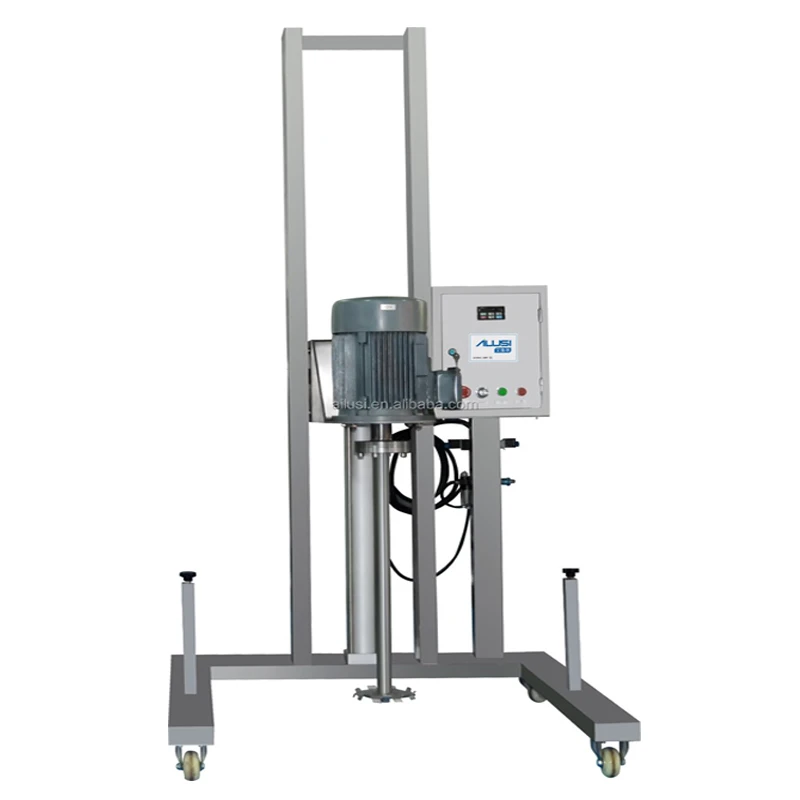 Guanyu Lifting Type Dye Homogenizer Movable High Shearing Emulsifying Mixer Electric Cosmetic Cream Essence Oil Mixer Machine