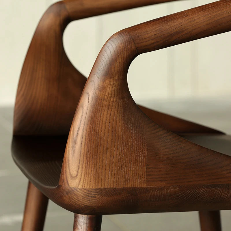 Black walnut living room solid wood chairs dining chairs