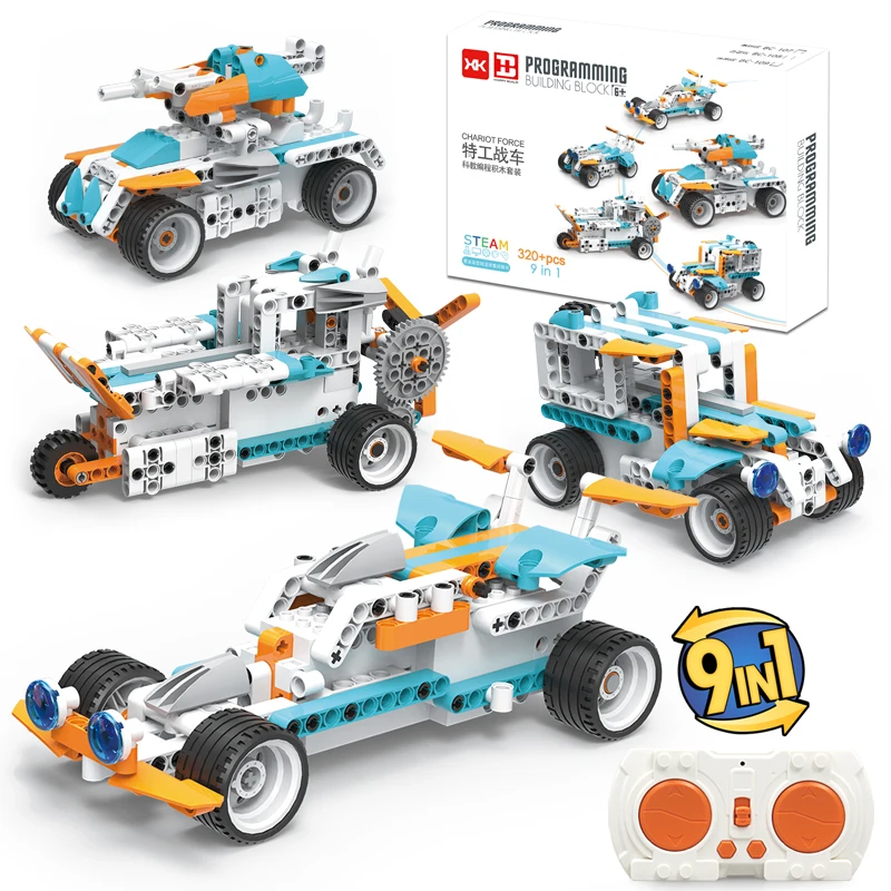 Wholesale panlos 9 in 1  Remote Control  APP Programmable Science Education Building Blocks Toys For Kids Programming toys