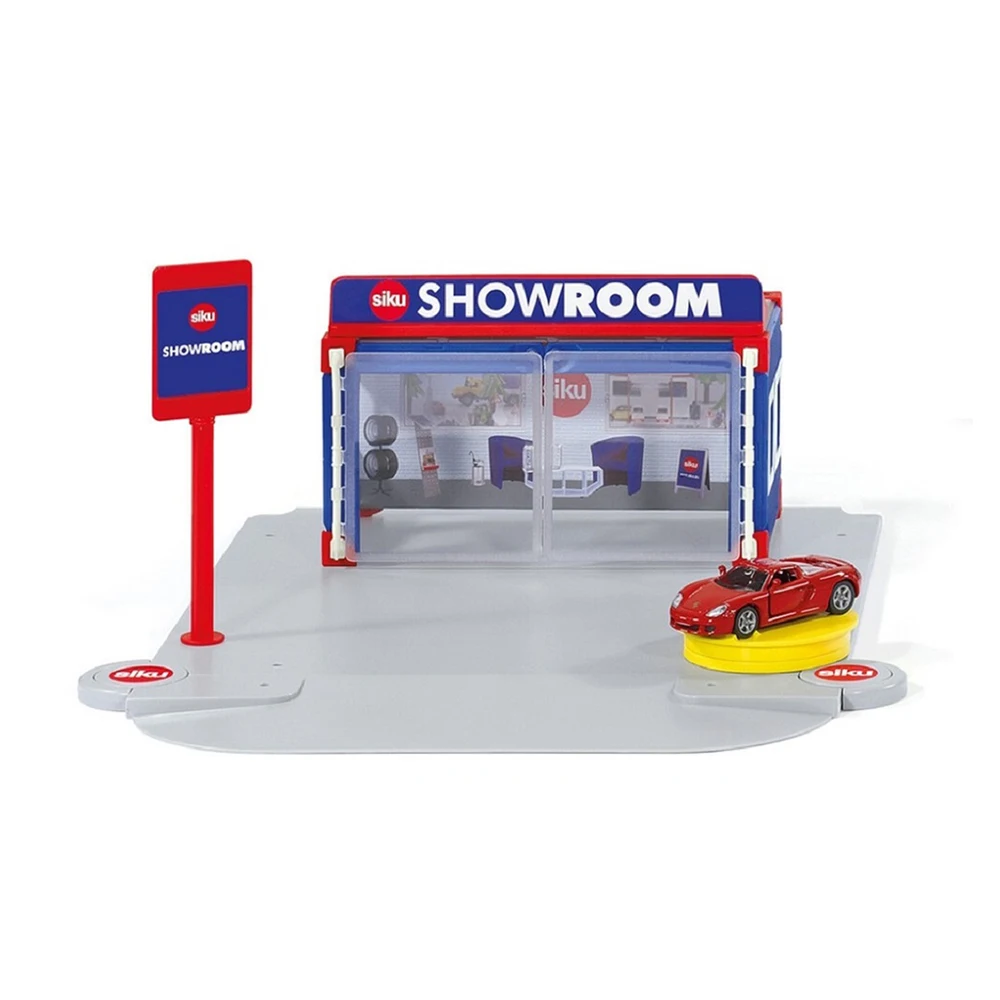 Siku Quality Supplier Diy Self Assembly Toys Car Kids Vehicle Set Construction Set Modern Buildings Car Showroom 5504