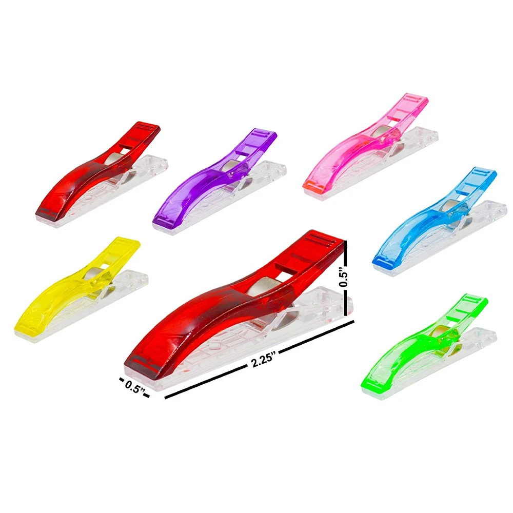 High quality colorful plastic sealing clip sewing clips binding clamp clips