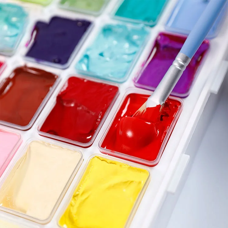 New 40Color 30-100ML Set Of Non-Toxic Gouache Paint Art Painting Medium With Canvas Painting Capacity