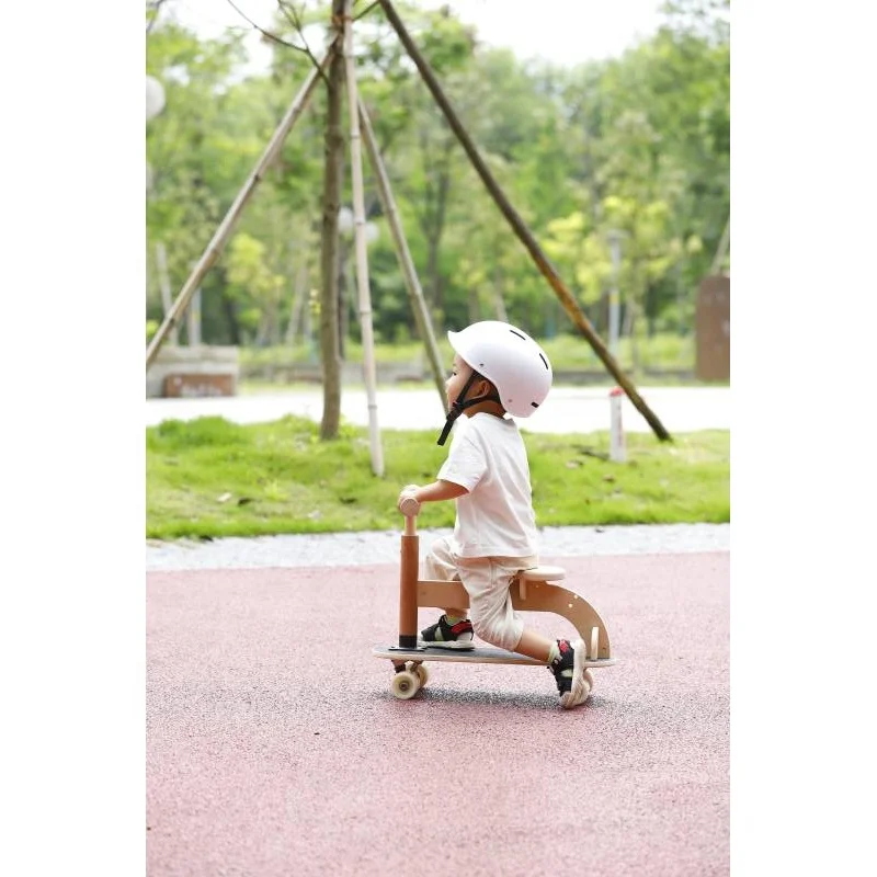 Hot Sale & High Quality Wooden Balance Baby Exercise Toys  6 in 1 Kid Rider on Car, Skate Board, Scooter