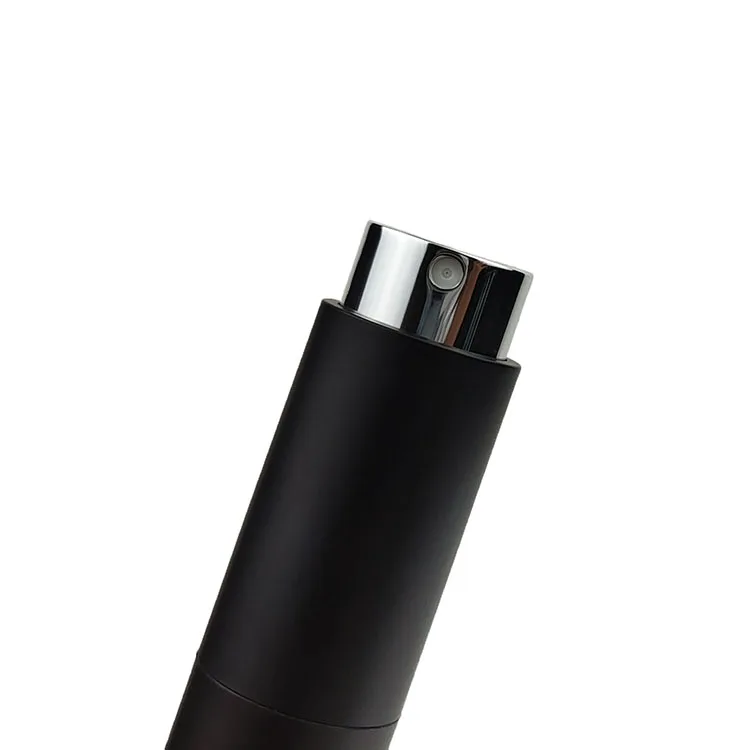 3ml 5ml 8ml 10ml black plastic spray bottle for perfume refillable cosmetic atomizer empty packaging