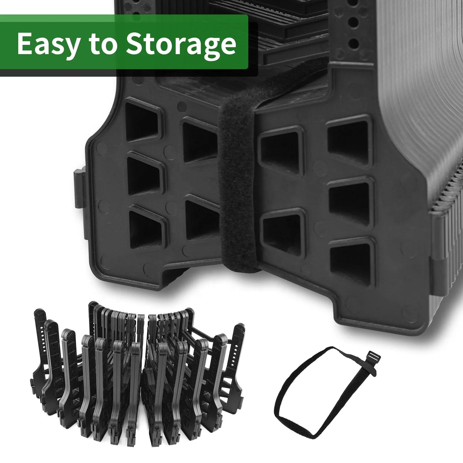 20 Foot Flexible Easy Sider RV Sewer/Septic Hose Support Holder, Height Adjustment for Travel Trailers, Campers and Motorhomes