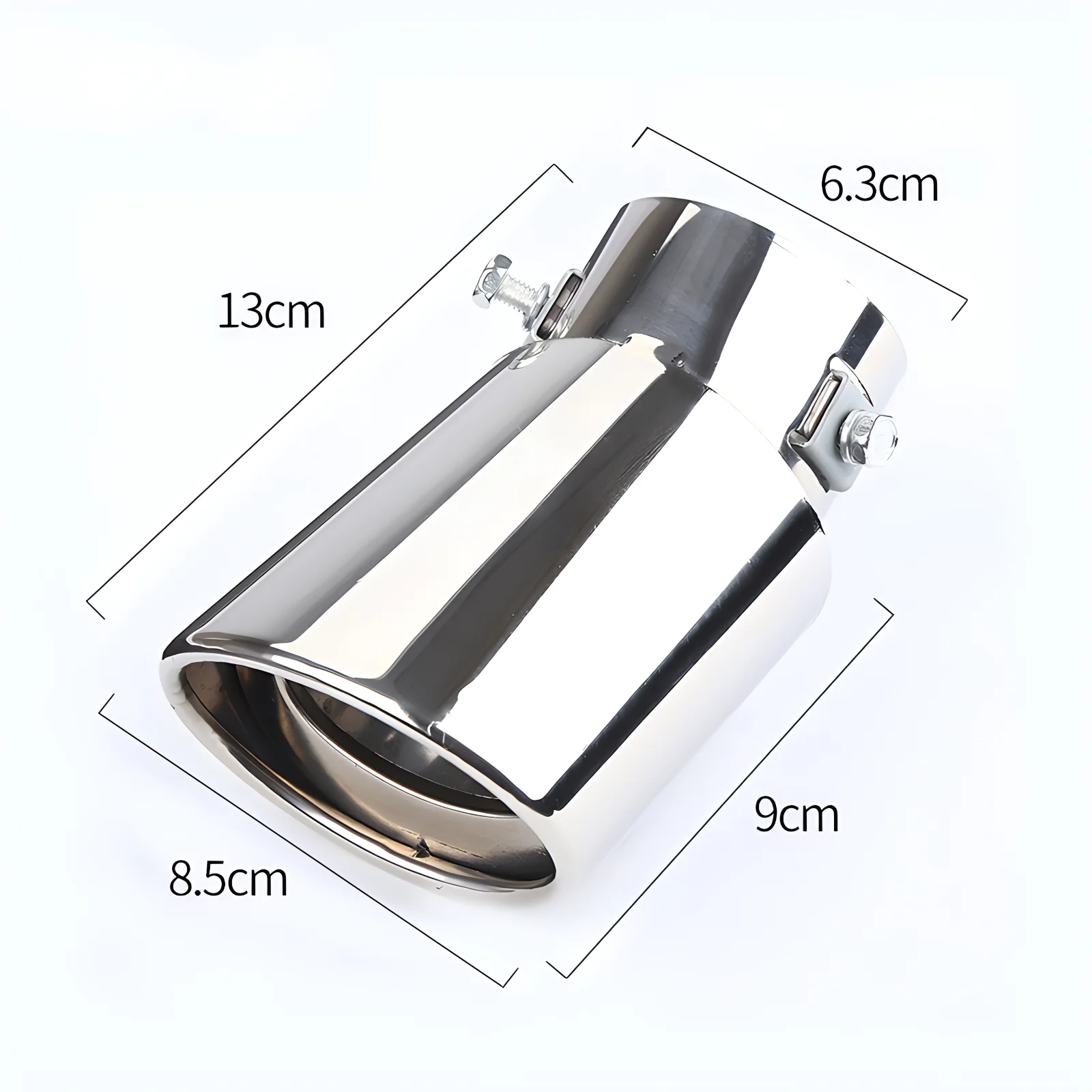 Exhaust Pipe Muffler Tail Tail Throat Universal Stainless Steel Car Modification Single Straight High Performance Rear Chaisheng
