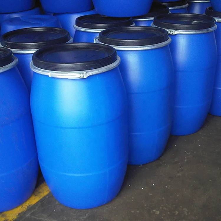 Wear resistant HDPE blue plastic drum flange barrel