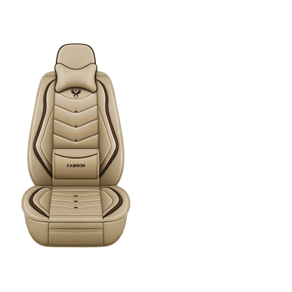 Sports Style PU Leather Car Seat Covers Full Set Protector for Honda Ridgeline 2008-2024