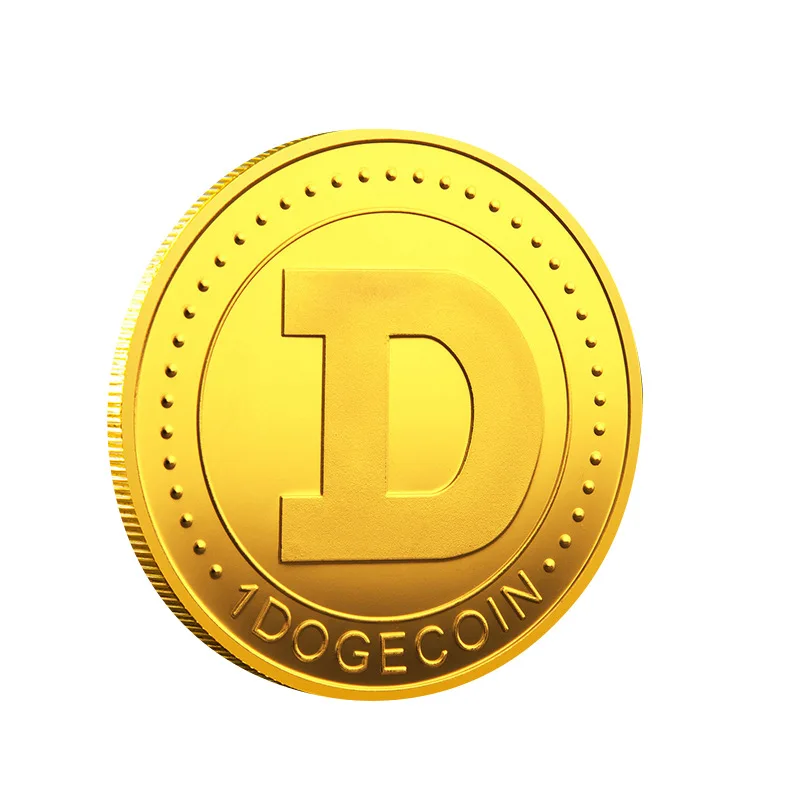  Позолоченная монета Dogecoin Doge Памятная Коллекция биткоинов серебряная криптовалюта на заказ покрытая металлическим искусством