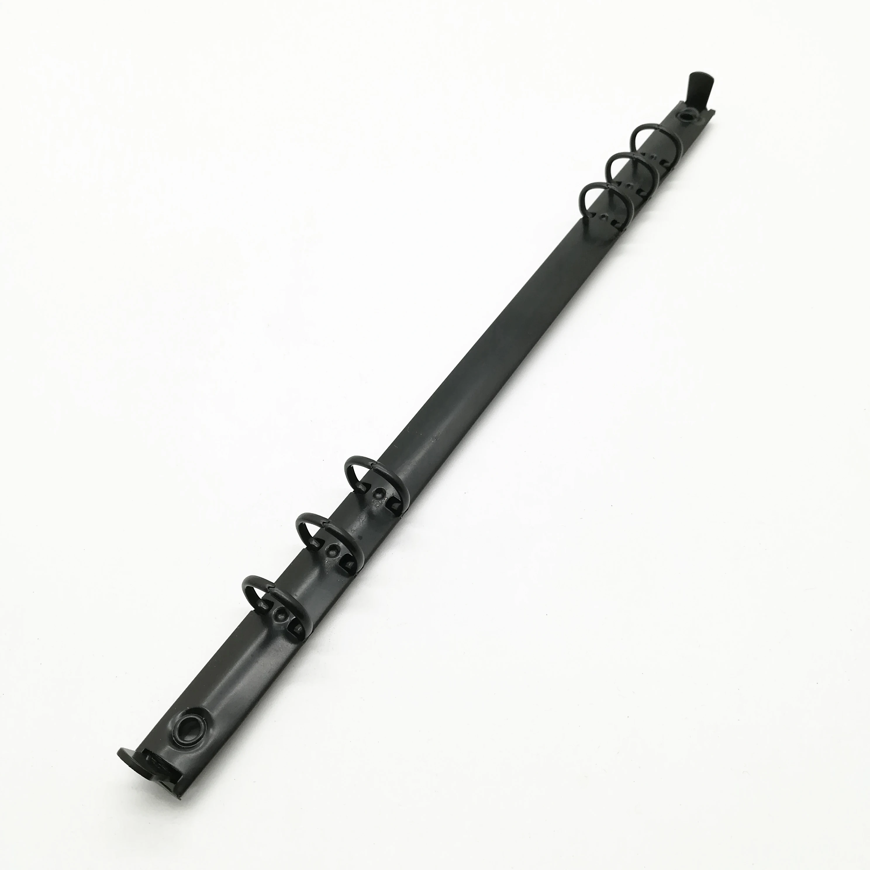 Color customizable matte black O-type 6 hole ring clip mini 15mm ring binder for A4 folder