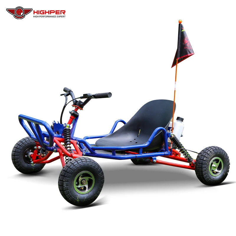 Highper Air-cooled Petrol Sand Cross Off Road 63.3cc Go Kart for Grassland