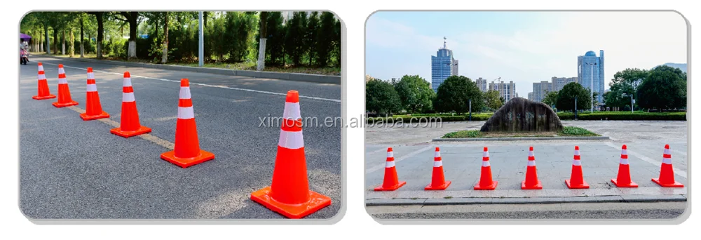 
A new PVC reflective road cone for safety warning 