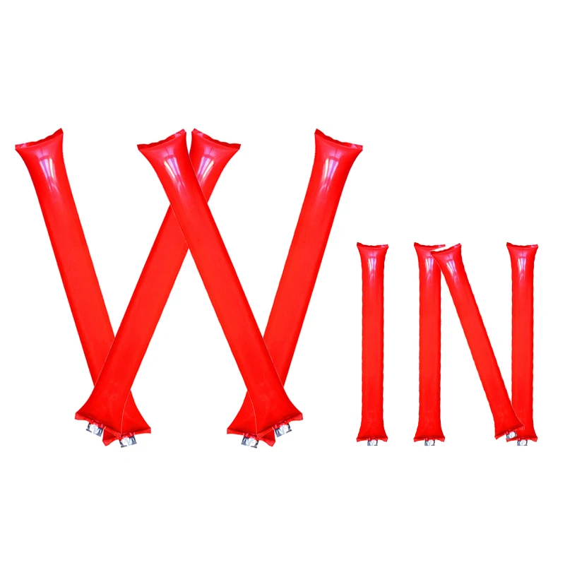 Promotion Cheering Inflatable Sticks Football Noisemakers Party Favors Thunder Sticks Customized Logo inflatable sticks