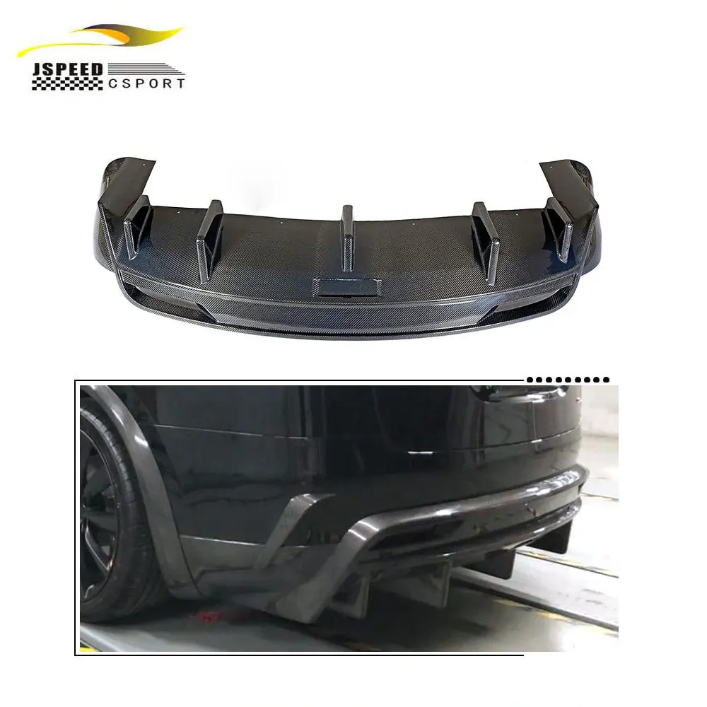 Стильный карбоновый диффузор RZ для заднего бампера Tesla Model X 75D 90D P90D 100D P100D 16-18