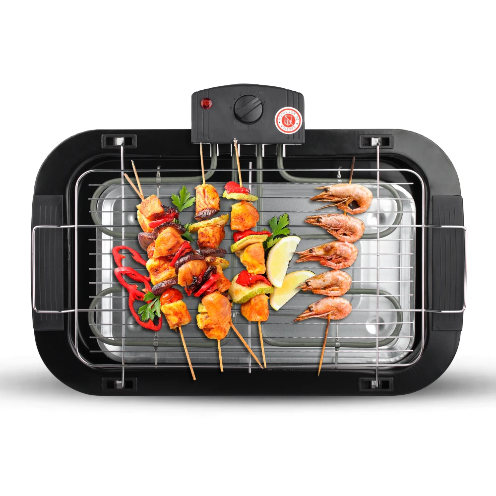 Strong heating ability durable bakeware material 2000W electric grill