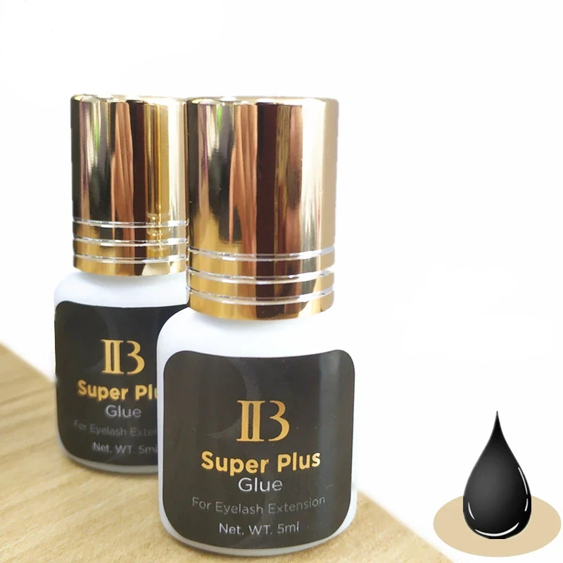 Высококачественный клей для наращивания ресниц 5 мл IB Super Plus Корея оригинальный 1-2s черный супер плюс