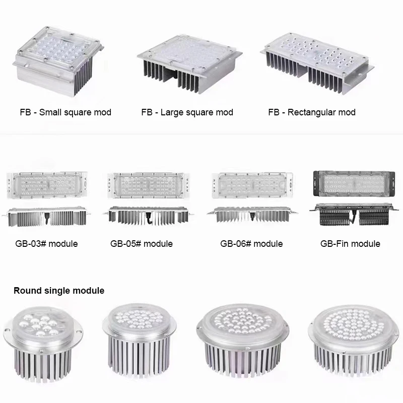 Наружная суперъяркость ip65 5700k 2835 5050 smd 20 Вт 30 Вт 40 Вт 50 Вт светодиодный квадратный модуль Модуль объектива радиатор моноцветный циркулятор