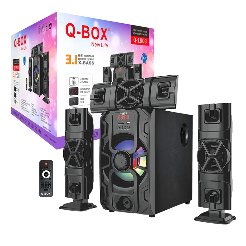 Q-BOX Q-1803 inch sound box karaoke speaker woofer with led light FOB Reference Price