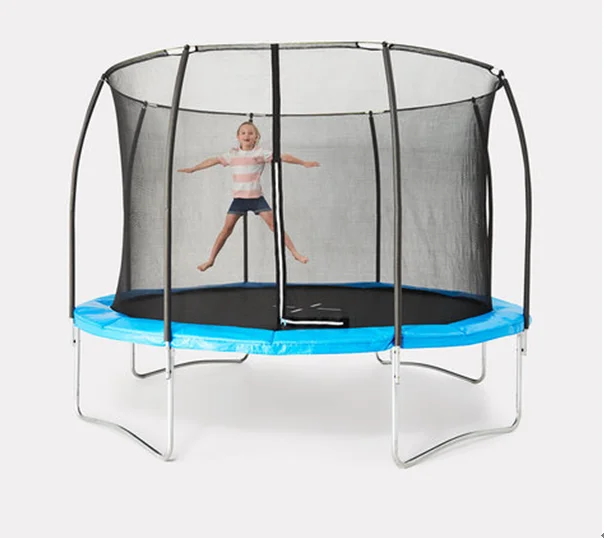 CE Approved 8 10 12ft Round Outdoor Recreational Trampoline, Heavy Duty Steel Trampoline for Children Adults