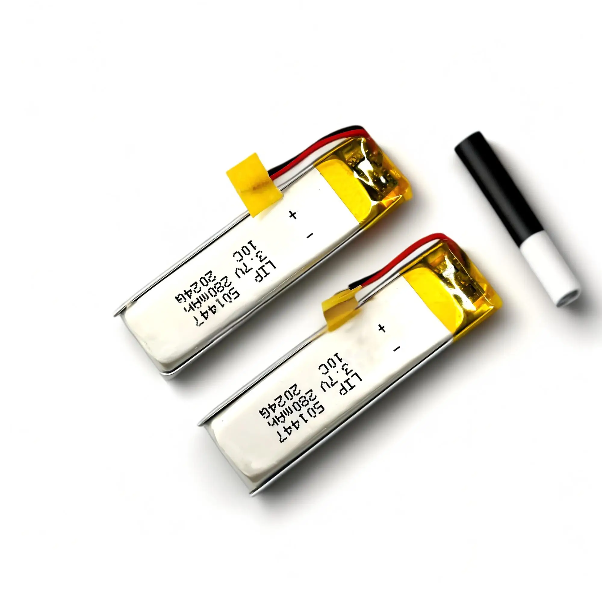 Long strip lithium battery 501447 280mah 10c 3.7v Polymer Lithium Ion Cells Rechargeable Batteries Lipo Batteries