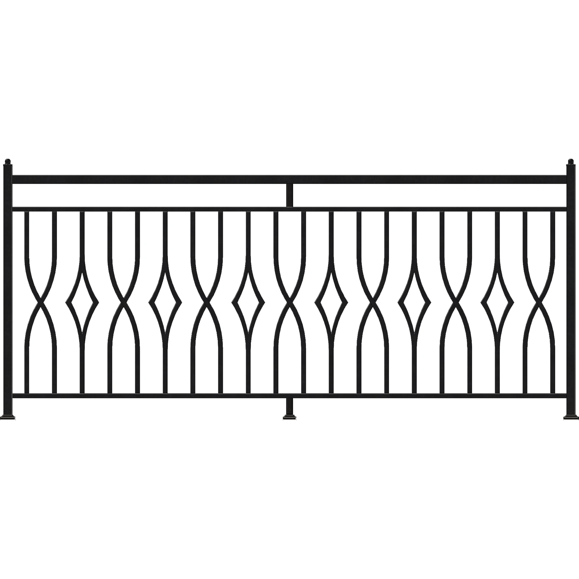 luxury Home decoration  wrought iron balcony railing /terrace railing designs outdoor for sale