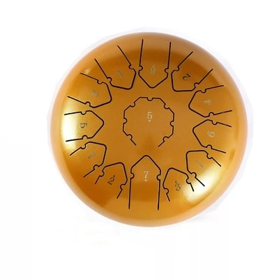 New design 12 inch 13 tone steel tongue drum percussion instrument with accessories