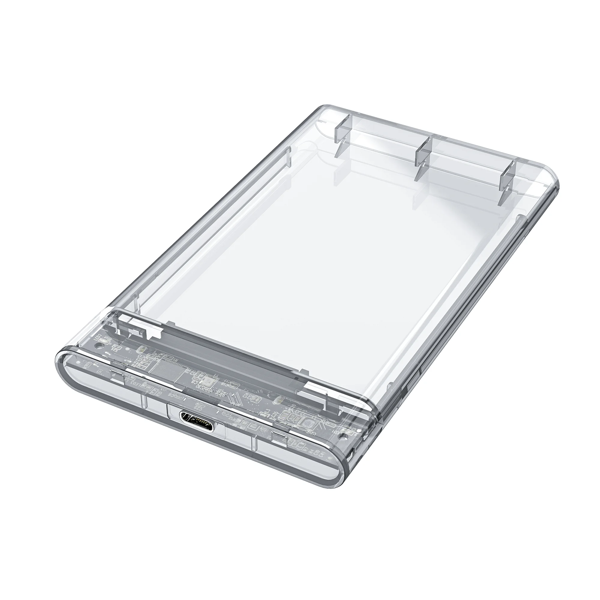  USB Type C полностью прозрачный корпус для жесткого диска 2 5 дюйма