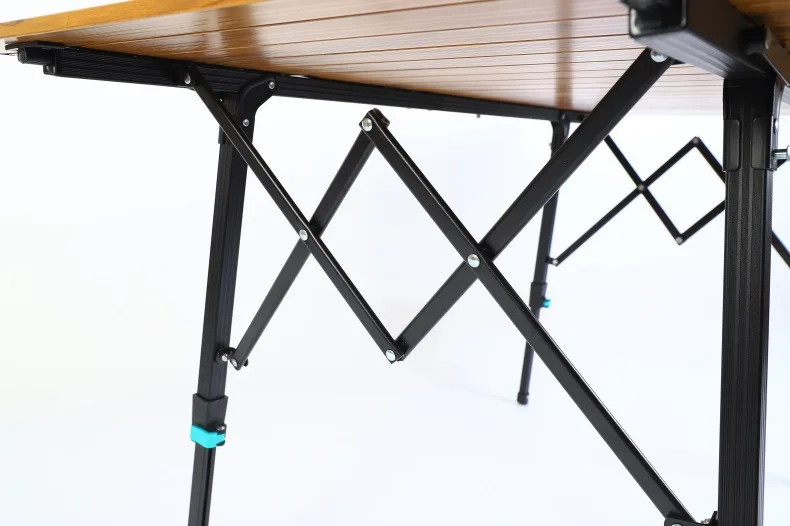 Hot Selling Wholesale Factory Custom Outdoor Bbq Picnic Portable Foldable Fishing Beach Camping Metal Aluminum Folding Table