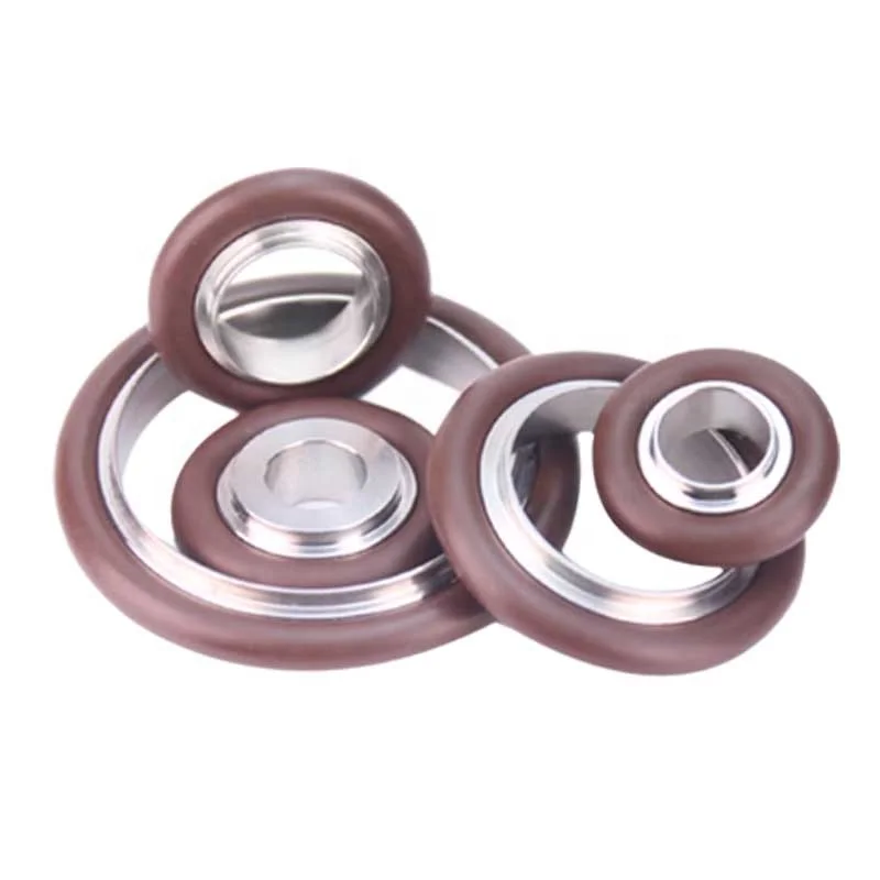 Bracket fluorine rubber ring Stainless Steel Vacuum KF16 O Ring Centering Ring Gasket