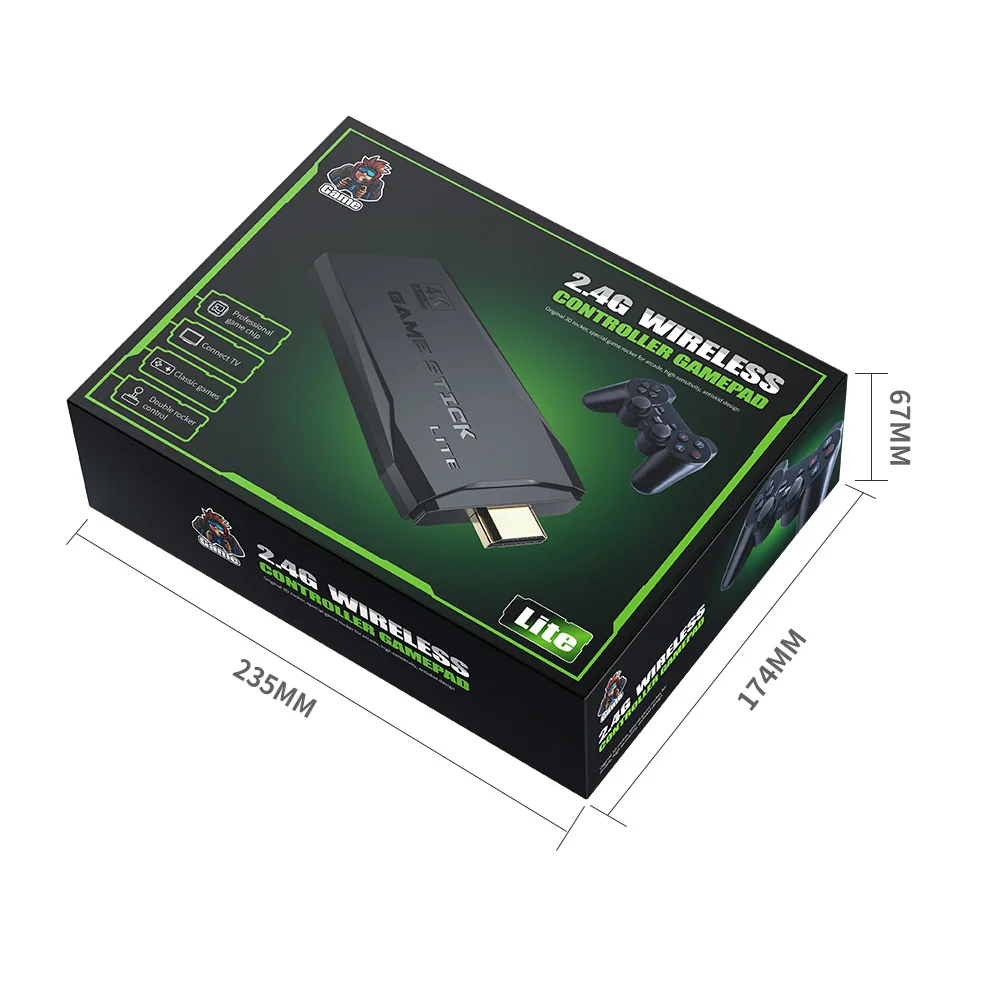 Беспроводная игровая консоль M8 Stick2.4g 64g со встроенным 10000 игровым контроллером геймпад 4k