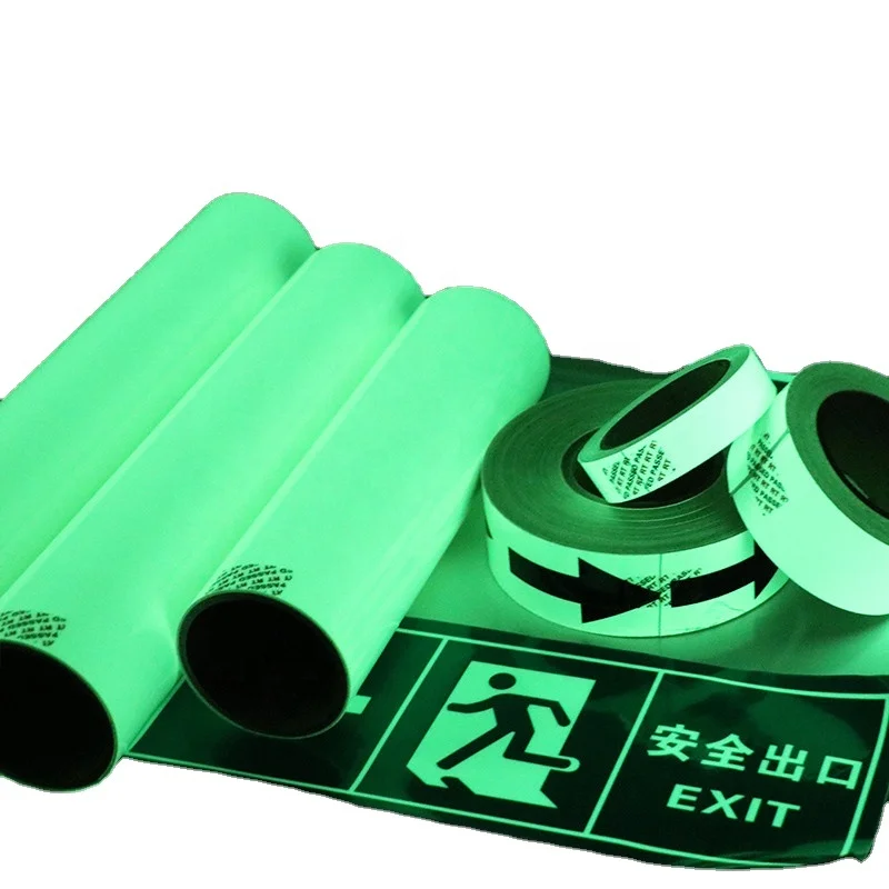 4 Hours Customized Glass Beads Eco Solvent Printing Luminescent Vinyl Sticker Luminous Sheeting Glow In The Dark