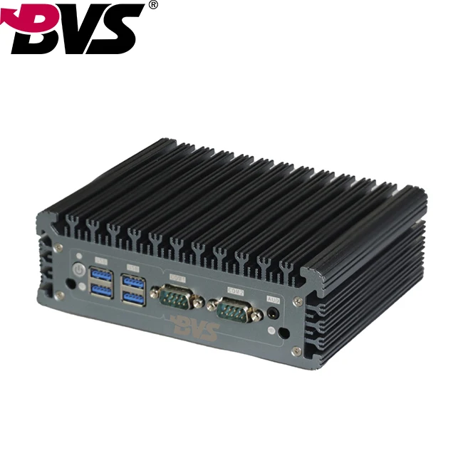 BVS Fanless Mini PC N2830 J1800 J1900 J4125 i3 i5 i7  Dual LAN Micro Industrial Computer Mini PC