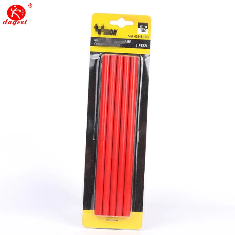 New Carpenter Hb Pencil For Construction Workers Sales Standard Pencil Wholesale Environmental Friendly Wooden Pencil Set