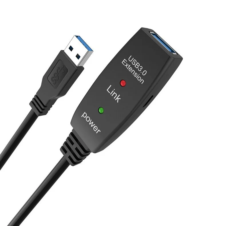 customized 5m 10m 20m 5GB/S high speed No attenuation USB 3.0 extension cable Industrial grade cable with chip
